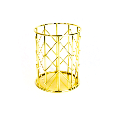 Porta Pincel Luxo Dourado