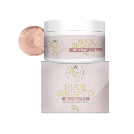 Gel AGL Nude Encanto Glitter 25g