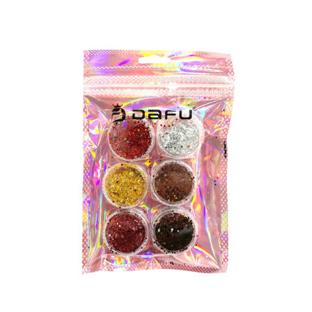 Kit Glitter Flocado Pequeno 04 Dafu 6 unidades