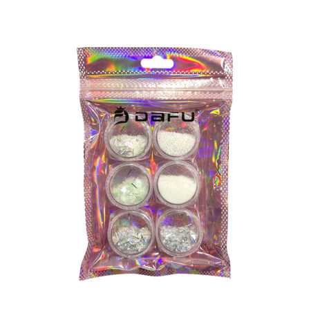 Kit Glitter Flocado Pequeno 06 Dafu 6 unidades