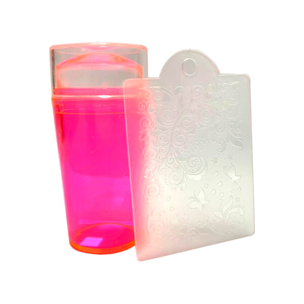 Carimbo e Placa para Francesinha Pequeno Rosa