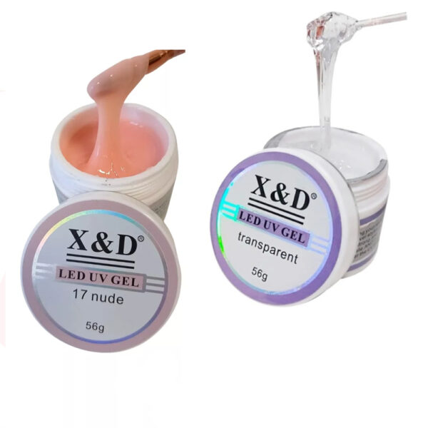 Kit Géis XD Nude 17 + Transparent 56g