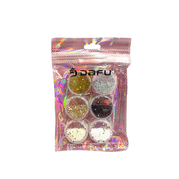 Kit Glitter Flocado Pequeno 05 Dafu 6 unidades