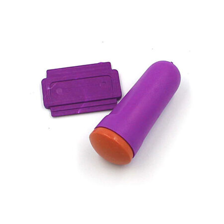 Carimbo com Raspador Roxo Piu Bella