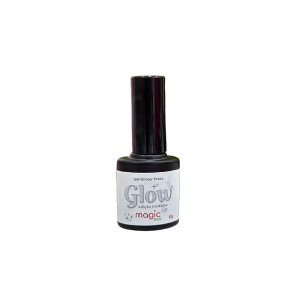 Gel Glitter Magic Eco Prata Glow 8g