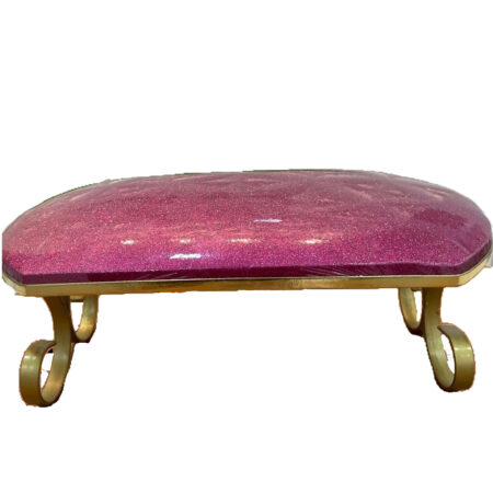 Apoio de Mão Luxo Rosa com Glitter