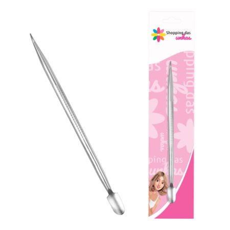 Espátula com Desencravador Inox 10678 Shopping das Unhas
