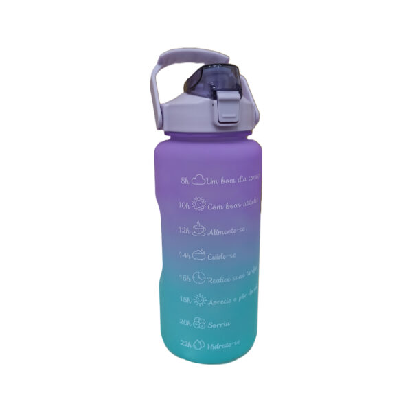 Garrafa Squeeze Tie Dye Roxo 2 Litros - Imagem 3