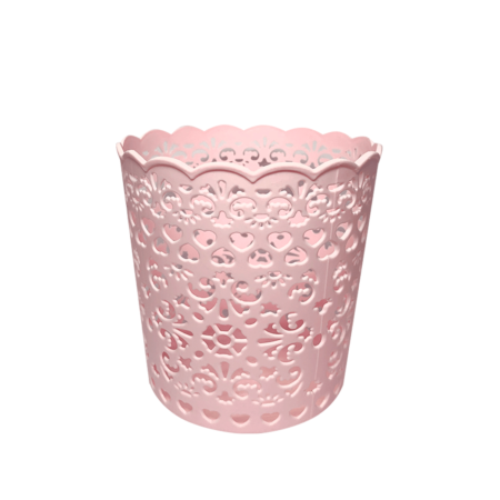 Cestinha Decorada Rosa Modelo 2