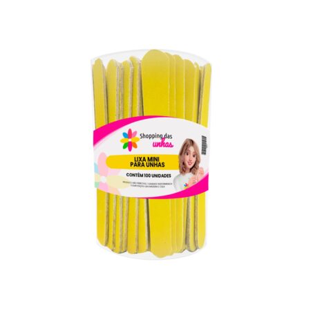 Lixa Mini Canário 8cm 100 unidades Shopping das Unhas