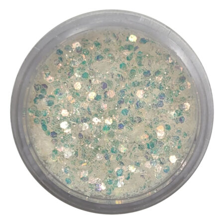 Glitter Flocado Branco Pequeno