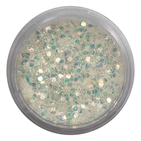 Glitter Flocado Branco Pequeno