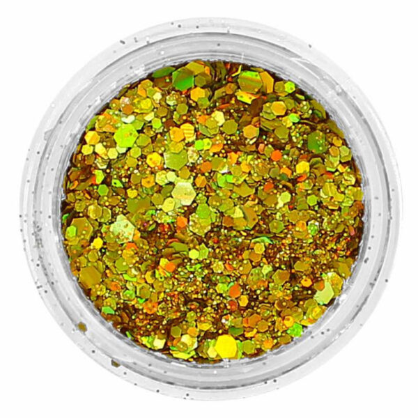 Glitter Flocado Dourado Pequeno - Imagem 2
