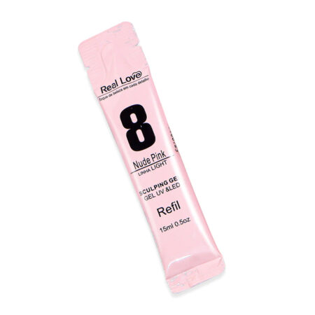 Gel Real Love Nude Pink 8 Refil 15ml
