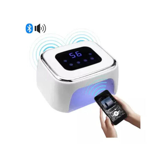 Cabine UV/LED 99W com Bluetooth Branca - Image 2