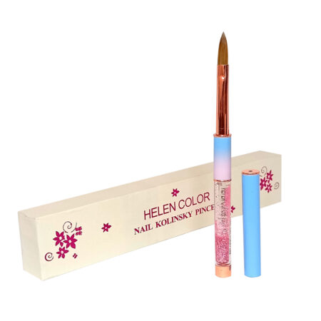 Pincel Kolinsky 100% Helen Color #12 Azul