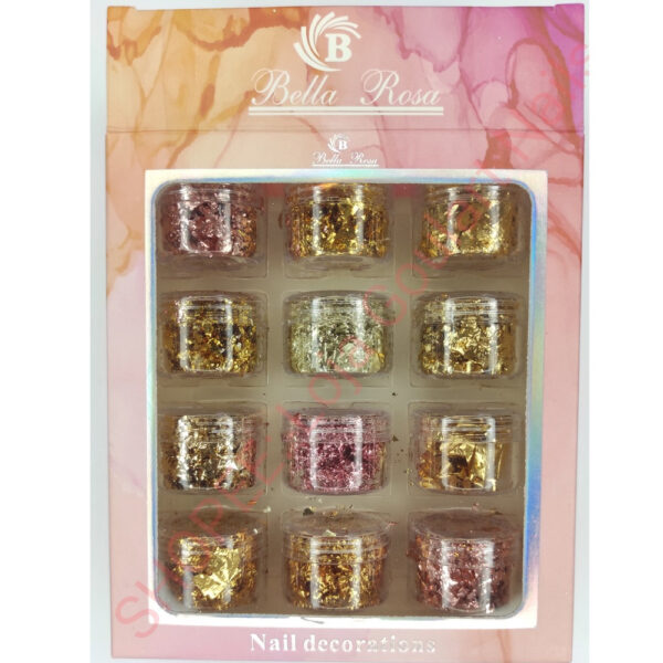 Kit Folha de Ouro Bella Rosa 12 unidades