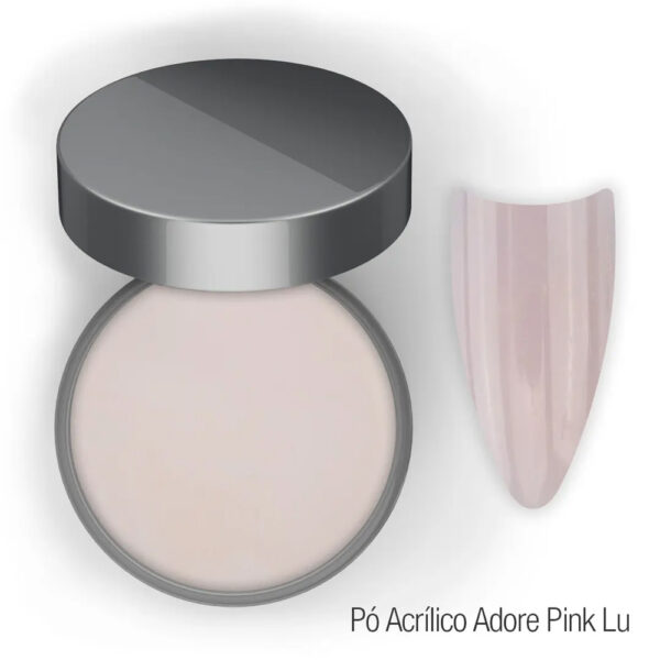 Pó Acrílico Adore  Pink Lu 40g - Imagem 2