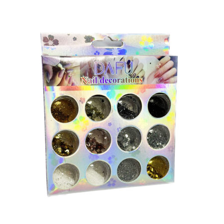 Kit Glitter Flocado Dafu 12 Unidades