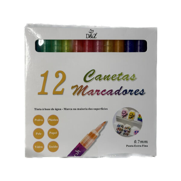 Canetas Marcadoras 0.07mm DZ 12 unidades