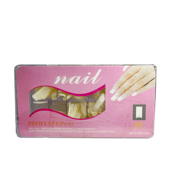 Tip Quadrada Leitosa Nail 500 Unidades
