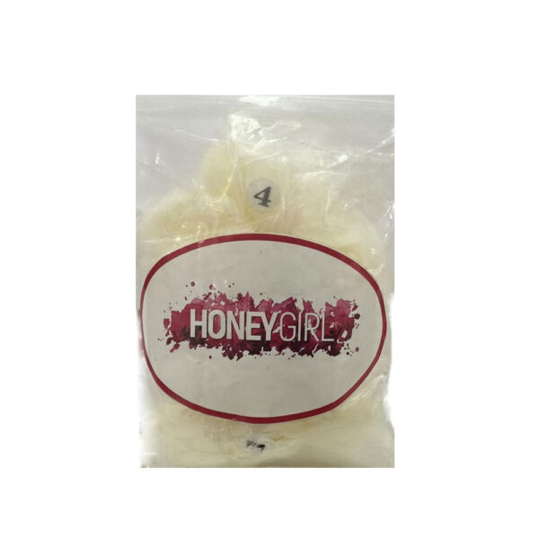 Postiça Quadrada Leitosa Honey 500 unidades
