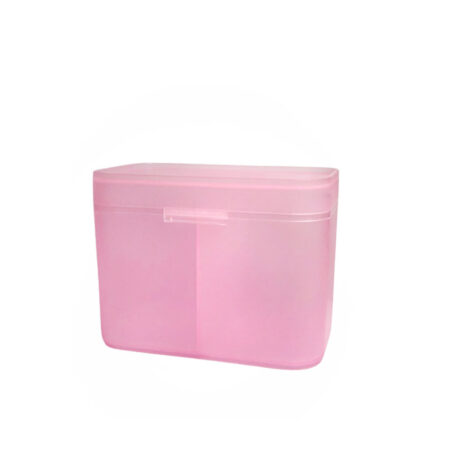 Porta Algodão com Divisória Rosa DZ
