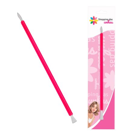 Espátula Cutícula Silicone Inox 2054 Shopping das Unhas