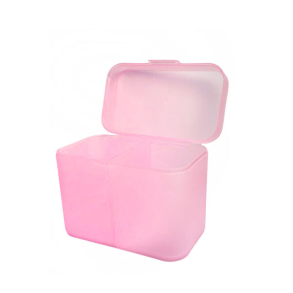 Porta Algodão com Divisória Rosa DZ - Imagem 2