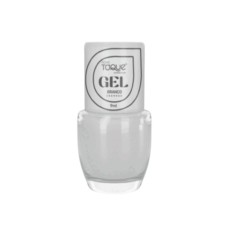 Esmalte Novo Toque Efeito em Gel Branco Cremoso 9ml