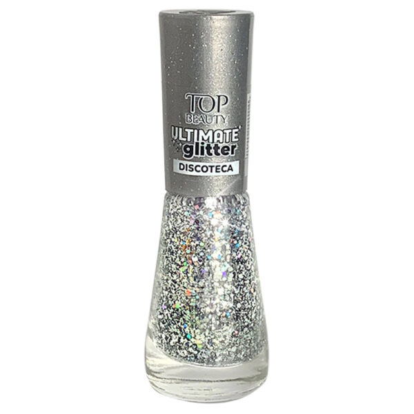 Esmalte Top Beauty Ultimate Glitter Discoteca 9ml