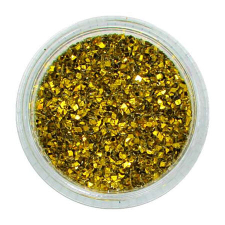 Glitter Flocado Dourado Pequeno