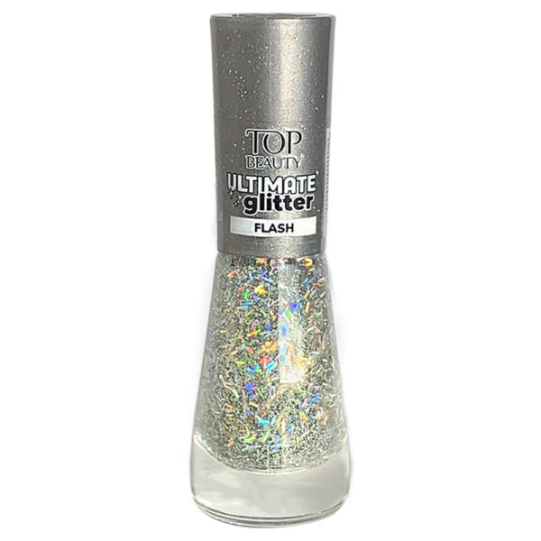Esmalte Top Beauty Ultimate Glitter Flash 9ml