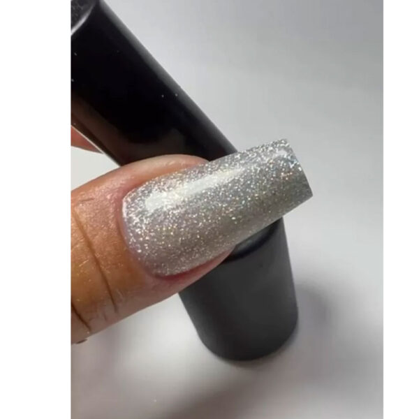 Gel Glitter Magic Eco Prata Glow 8g - Image 3