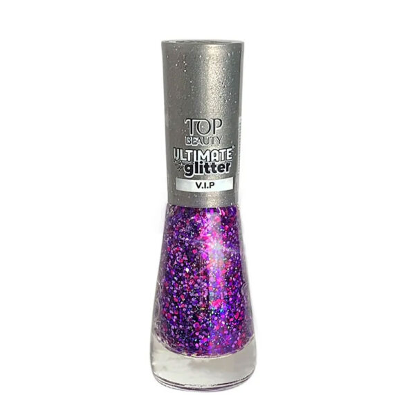Kit 5 Esmaltes Top Beauty Glitter - Imagem 5