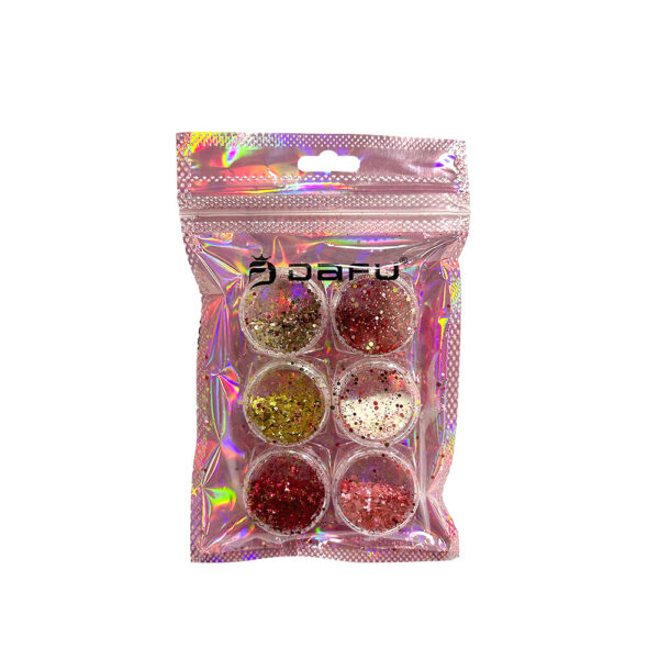 Kit Glitter Flocado Pequeno 07 Dafu 6 unidades