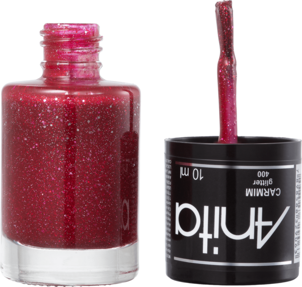 Esmalte Anita Glitter Carmim 10ml - Imagem 2