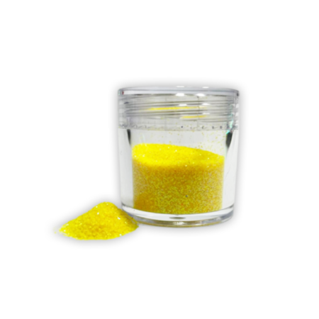 Glitter Fino Avulso Pequeno Amarelo