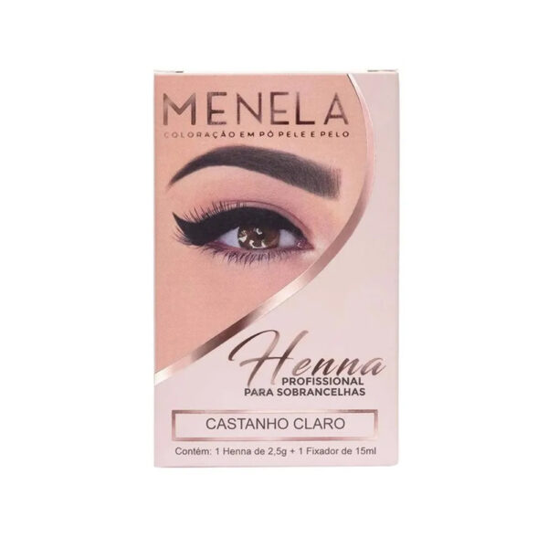 Henna Menela Castanho Claro 2,5g