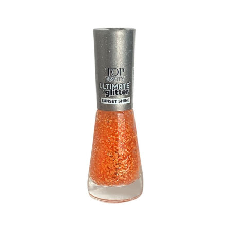 Esmalte Top Beauty Ultimate Glitter Sunset Shine 9ml