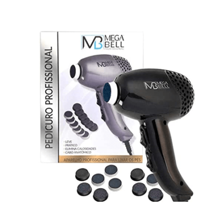 Pedicuro Profissional Mega Bell 127V Preto