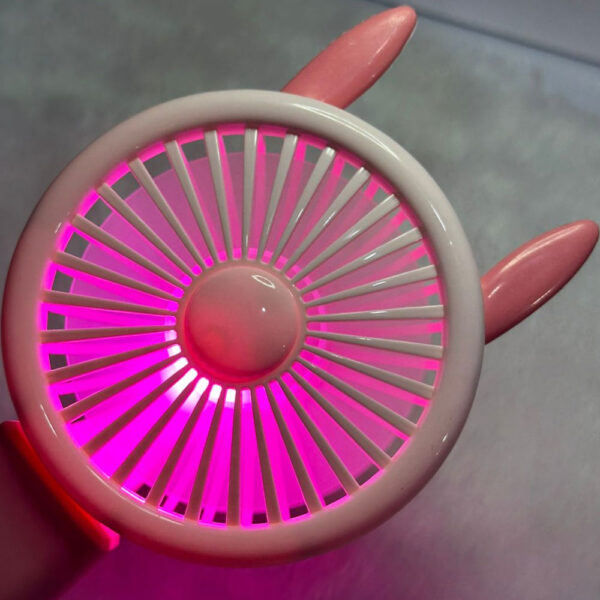 Ventilador de Cílios Mini Fan Coelho Rosa - Imagem 3