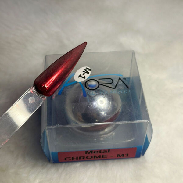 Pó Cromado Aora Metal Chrome M1 - Imagem 2