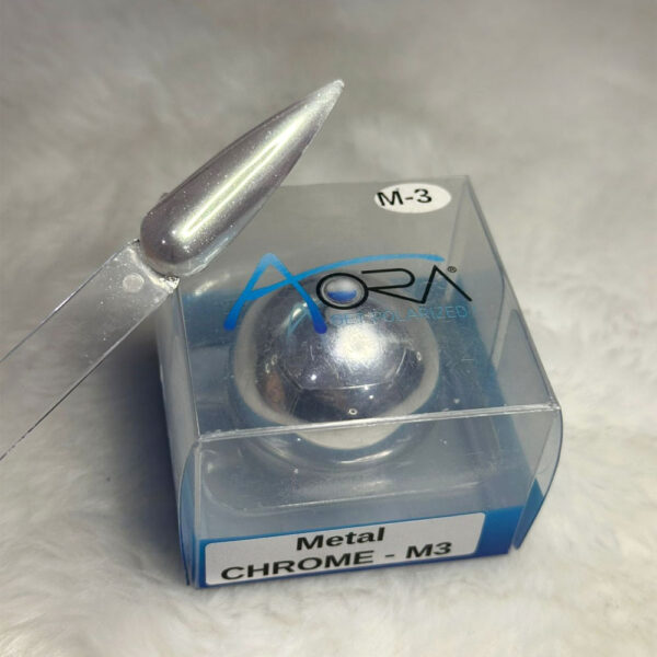 Pó Cromado Aora Metal Chrome M3 - Imagem 2