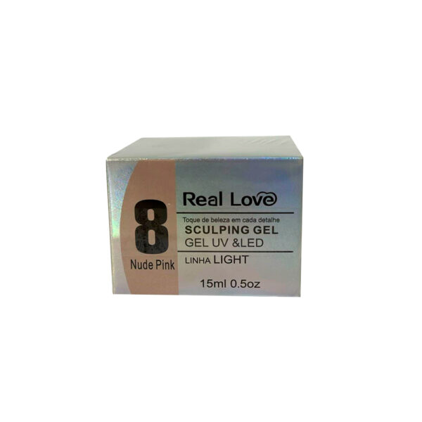 Gel Real Love Light Nude Pink 8 15ml - Imagem 2