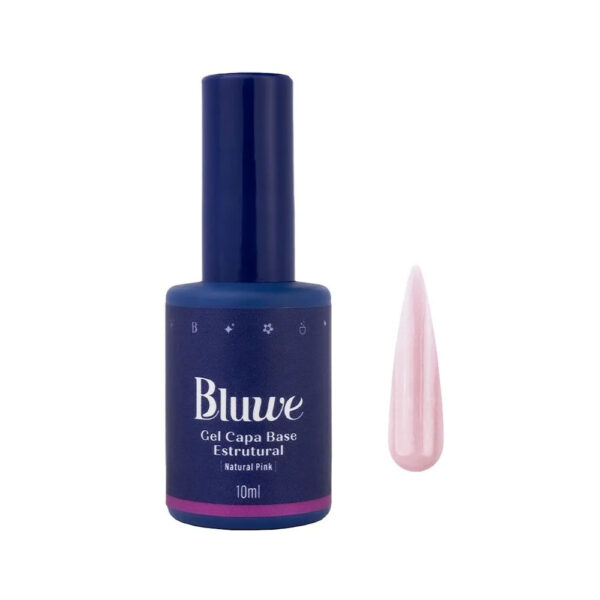 Bluwe Gel Capa Base Estrutural Natural Pink 10ml
