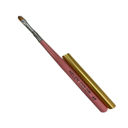 Pincel Língua de Gato Helen Color Rosa Dourado 4#