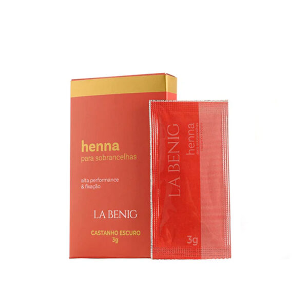Henna La Benig Castanho Escuro Refil 3g