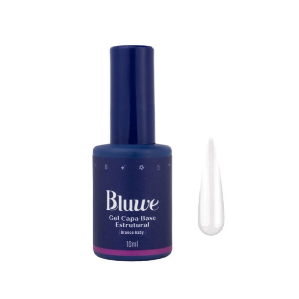 Bluwe Gel Capa Base Estrutural Branco Baby 10ml
