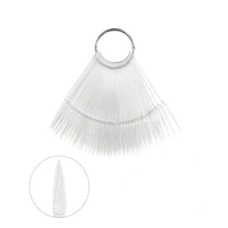 Leque Mostruário de Esmalte Stileto Transparente 50 unidades